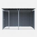 Chenil MKS en composite WPC - ETERNA - 3 x 2 m - Fa�ade en grillage - image 7