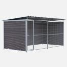 Chenil MKS en composite WPC - ETERNA - 4 x 2 m - Fa�ade en grillage - image 2