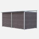 Chenil MKS en composite WPC - ETERNA - 4 x 2 m - Fa�ade en grillage - image 3