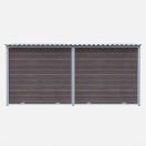 Chenil MKS en composite WPC - ETERNA - 4 x 2 m - Fa�ade en grillage - image 4