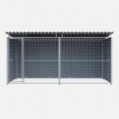Chenil MKS en composite WPC - ETERNA - 4 x 2 m - Fa�ade en grillage - image 6