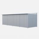 Chenil m�tal MKS - METALLO double 6 x 2 m avec 1 s�paration, 2 portes  - Fa�ade en barreaux - image 3