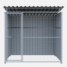 Chenil m�tal MKS - METALLO 2 x 2 m - Fa�ade en grillage