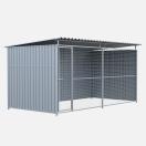 Chenil m�tal MKS - METALLO 4 x 2 m - Fa�ade en grillage - image 2