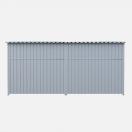 Chenil m�tal MKS - METALLO double 4 x 2 m avec 1 s�paration, 2 portes - Fa�ade en grillage - image 4