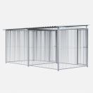 Chenil en kit m�tal barreaux - double 4 x 2 m avec 1 s�paration, 2 portes - MKS - image 3