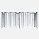 Chenil en kit m�tal barreaux - double 4 x 2 m avec 1 s�paration, 2 portes - MKS - image 4