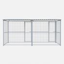 Chenil en kit m�tal grillag� - double 4 x 2 m avec 1 s�paration, 2 portes - MKS - image 4