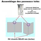 Kit 2 ou 3 branches pour fixations des panneaux t�l�s - image 2