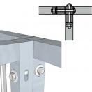 Panneau de chenil MKS en Grillage avec porte � droite - image 6
