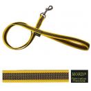 Laisse gomme avec poign�e - Jaune