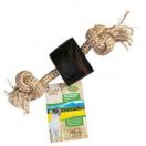 Corde en coton recycl� naturel avec Corne de Buffle