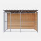 Chenil d�angle en bois + panneaux grillage MKS - 3 m x 2 m - image 2