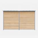 Chenil d�angle en bois + panneaux grillage MKS - 3 m x 2 m - image 4