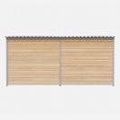 Chenil d�angle en bois + panneaux grillage MKS - 4 m x 2 m - image 4