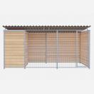 Chenil Eleveur PRO MKS en bois + grillage - 4 m x 2 m