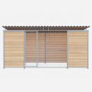 Chenil Protection MKS en bois + grillage - 4 m x 2 m