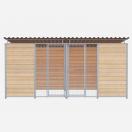 Chenil Protection double MKS en bois + grillage - 4 m x 2 m - image 2