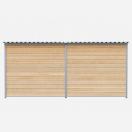 Chenil Protection double MKS en bois + grillage - 4 m x 2 m - image 4