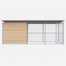 Chenil  Super Junior MKS en bois + grillage - 5 m x 2 m