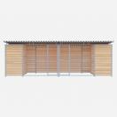 Chenil Eleveur PRO double MKS en bois + grillage - 6 m x 2 m