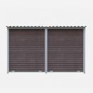 Chenil d�angle en composite WPC + panneaux grillage MKS - 3 m x 2 m - image 4