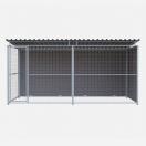Chenil d�angle en composite WPC  + panneaux grillage MKS - 4m x 2 m - image 2