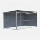 Chenil d�angle en composite WPC  + panneaux grillage MKS - 4m x 2 m - image 5
