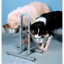Support gamelles pour chiens - hauteurs r�glables s�par�ment