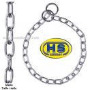 Collier sanitaire pour chien, �trangleur, chrom�s - Qualit� Pro HS