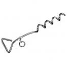 Piquet d�attache du chien en acier chrom�