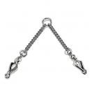 Accouple cha�ne pour chiens en acier chrom� - Qualit� Pro HS