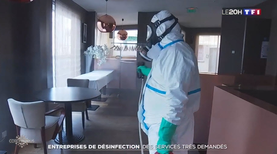 Mise en avant du désinfectant Pastopin au JT de 20h TF1 vidéo_1
